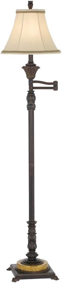 Essentials European Treasure Swing Arm Floor Lamp