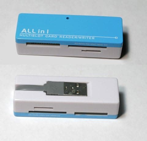 High Speed Transmission USB 2.0 All In 1 Mini Card Reader/Writer(Blue)