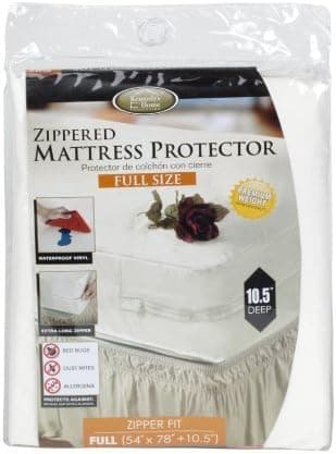 Kennedy Home Collections Vinyl Zippered Mattress Cover - Full