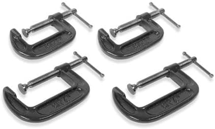4-pc. Heavy Duty "C" Clamp Set