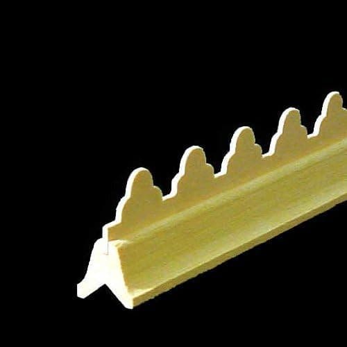 Dollhouse Miniature Large Picket Roof Ridge Moulding