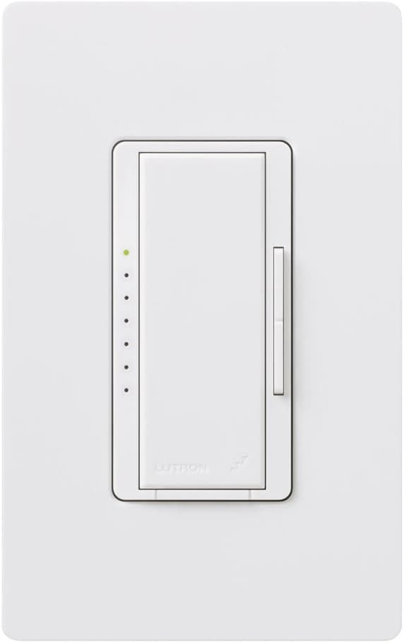 Lutron MRF2-600MHW-WH Maestro Wireless 600 Watt Multi-Location Dimmer with Wallplate, White