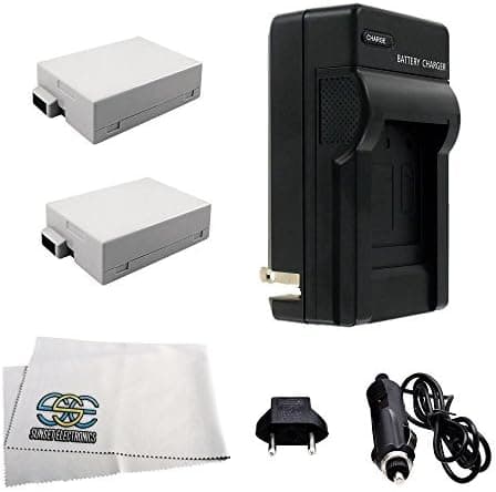 2 Pack Extended Life Replacement Battery LP-E8 1700MAH! Plus LC-E8 Rapid 110/220V 1 Hour Home & Car Charger for Canon EOS Rebel Camera, T5i, T4i,T3i & T2i (Canon LP-E8 Replacement)