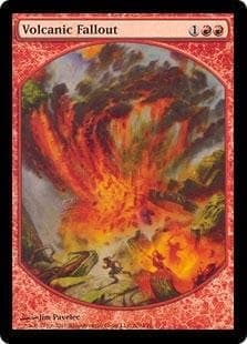 Magic: the Gathering - Volcanic Fallout - Textless Player Rewards - Player Rewards Promos