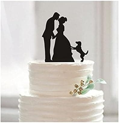 Funny Wedding Cake Toppers, Custom Wedding Cake Topper, Bride and Groom Cake Topper, Pet Dog Cake Topper, Unique Cake Topper.