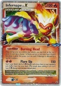 Pokemon - Infernape LV.X – DP10 – Promotional (DP10) - Diamond and Pearl Black Star Promos - Holo