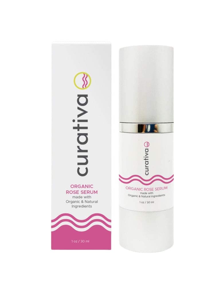 Curativa Bay - Natural Rose Serum - Comprehensive Anti Aging Serum - 1 oz
