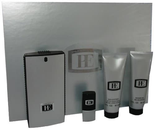Portfolio By Perry Ellis For Men. Gift Set ( Eau De Toilette Spray 3.4 Oz + Shower Gel 3.0 Oz + Aftershave Balm 3.0 Oz + Eau De Toilette Spray 0.25 Oz)
