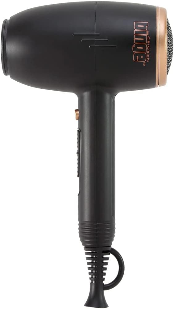 Cricket Binge Power Gloss Hair Dryer Professional Salon High Power, Heat, Shine, Fast Drying, Lightweight, Black
