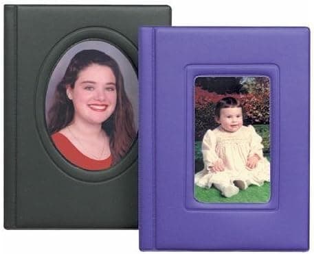 Pioneer Photo Albums Kz46 4 " X 6 " Mini Brag Book Assorted Colors, Black