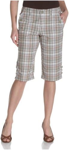 Gloria Vanderbilt Women's Stacey Plaid Skimmer, Lush, 6