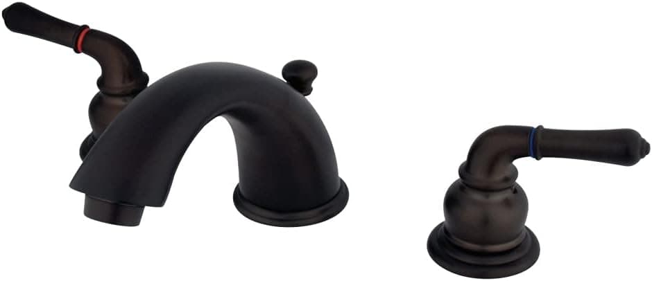 Kingston Brass KB965 Magellan Widespread Bathroom Faucet, 8-Inch Adjustable Center, Oil Rubbed Bronze