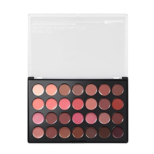 BH Cosmetics Nude Lips 28 Color Lipstick Palette, 0.56 Pound