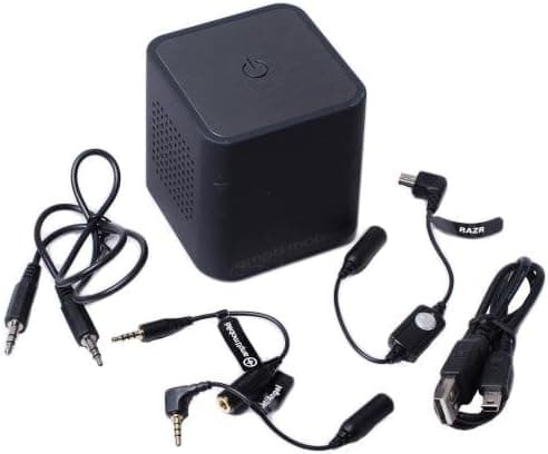 AMP'D Mobile Speaker Cube for iPods, MP3 Players, Mobile Phones, CD Players, and Computers