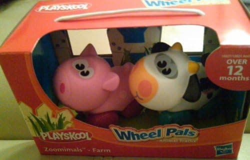 Playskool Wheel Pals Animal Tracks Zoominals (Farm) Pig and Cow