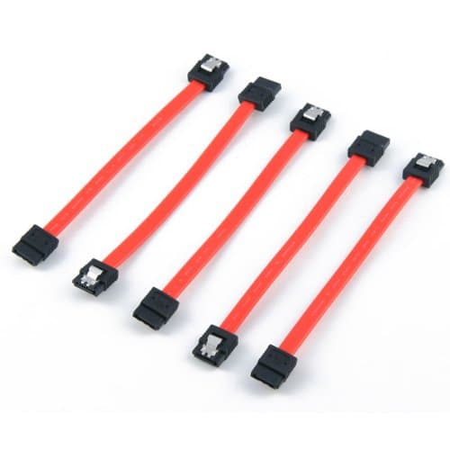 MITXPC 5 Pack of 5 Double-Locking SATA III/6Gb/s Cables