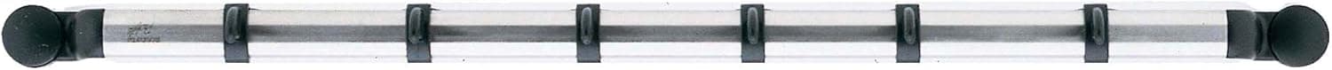 Brabantia Profile Gadget Rack with 12 Removable Hooks, Stainless Steel Matt, 214585