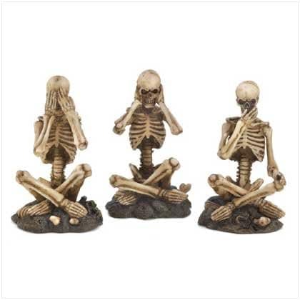 See No Evil Hear No Evil Speak no Evil Skeletons