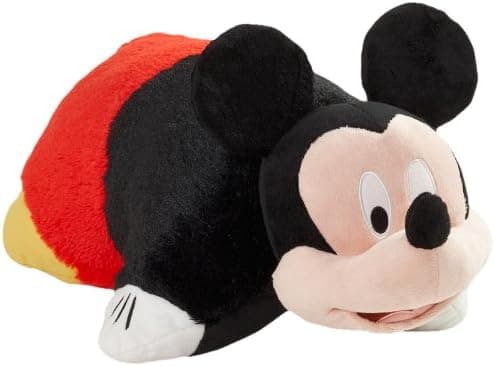 Pillow Pets Authentic Disney 18" Mickey Mouse, Folding Plush Pillow- Large