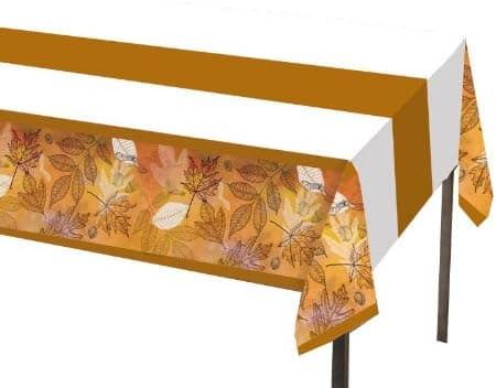 Recycled Earth Smart Paper Banquet Table Cover, Autumn Art