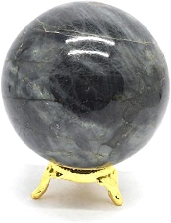 Healing Crystals India Natural Labradorite Great Shine/Fire Sphere Ball, 2" L x 2" H x 2" W