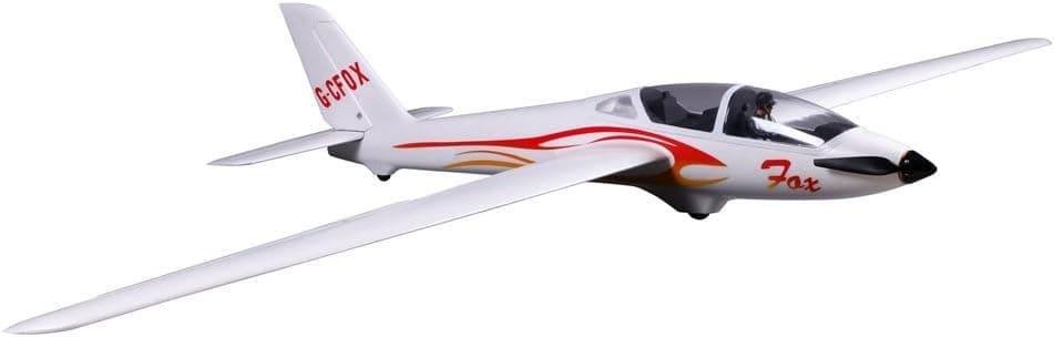 Fms 2300mm Fox Glider V2 RC Airplane 5-CH Remote Controlled Aircraft (91.4") Wingspan with Flaps PNP (No Radio, Battery, Charger)