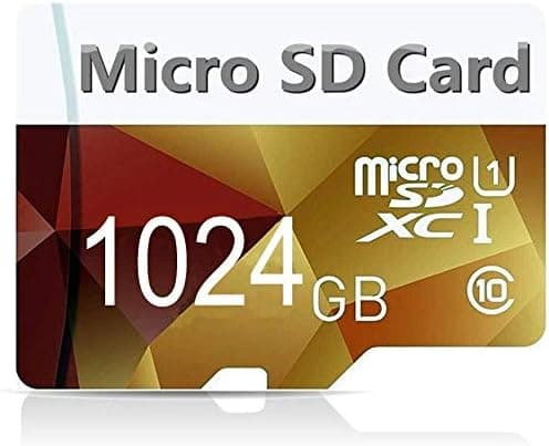 1TB Micro SD Card UHS-I Memory SDXC Card 1024GB Class 10 TF Card Flash Memory Card with SD Adapter (1TB-D)