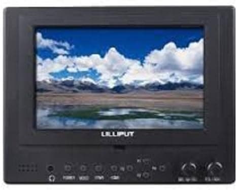 LILLIPUT Professional 5'' 569 / O / P 569GL-50NP/HO/Y/P Color TFT LCD Monitor With HDMI, YPbPr, AV Input HDMI Output / With F-970 & QM91D Battery Plate + Mini Stand Base + Sun Shade Cover / Four More Functions: Peaking Filter, False Color Filter, Zebra Exposure and Brightness Histogram