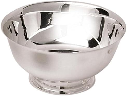 Eastern Tabletop 7004 Paul Revere Bowl - 4", Mirror Polished Stainless Steel with Satin Finish Interior - Perfect for Weddings, Buffets, and Parties