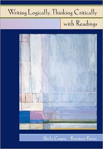 Writing Logically Thinking Critically with Readings