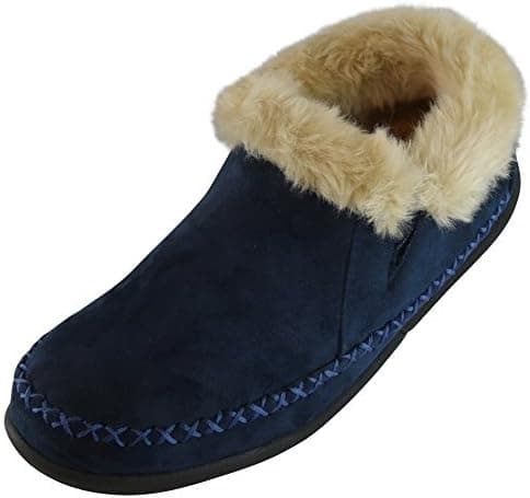 Tamarac by Slippers International Women's Shelby Faux Fur Lined Bootie Slipper,7 B(M) US,Navy