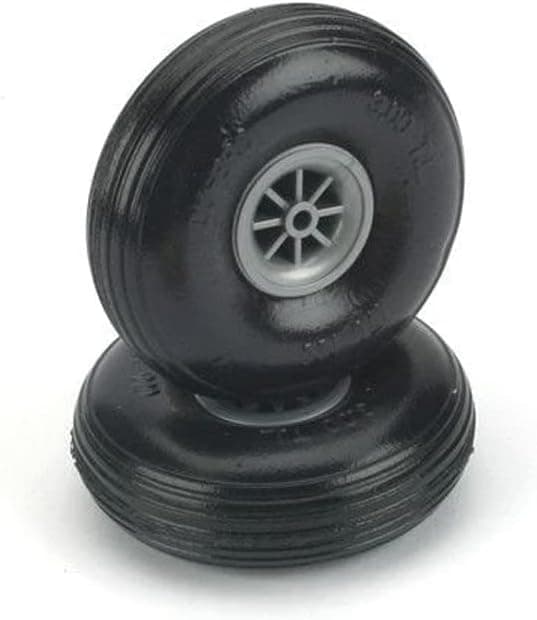 Du-Bro 350TL 3-1/2" Diameter Treaded Lightweight Wheel (2-Pack)