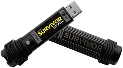 Corsair Flash Survivor Stealth USB 3.0 128GB USB Drive (CMFSS3-128GB)