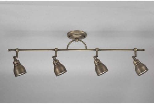 Aztec Lighting 16036 4-light Flush Rail Ceiling Fixture, Bronze