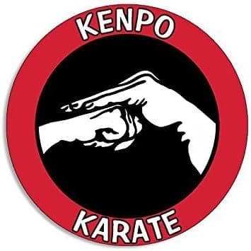 GHaynes Distributing Round Kenpo Karate Hands Sticker Decal (marial Arts gi Fight) Size: 4 x 4 inch