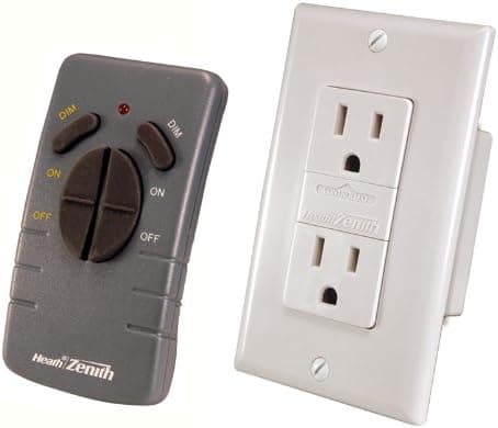 Heath Zenith WC-6020-WH Wireless Command Lighting Remote Receptacle Set