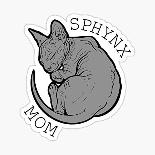 Sphynx mom Sticker - Sticker Graphic - Auto, Wall, Laptop, Cell, Truck Sticker for Windows, Cars, Trucks