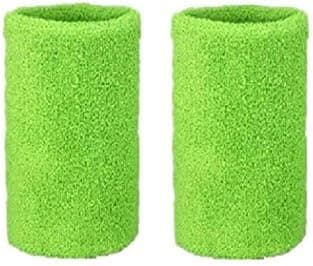 Mcolics 6' Inch Wrist Sweatband in 11 Athletic Cotton Wristbands Armbands (1 Pair)