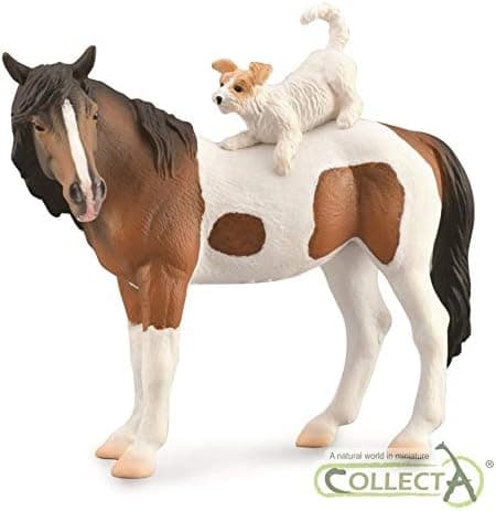 Breyer CollectA 1:18 Scale Model Horse | Mare & Terrier