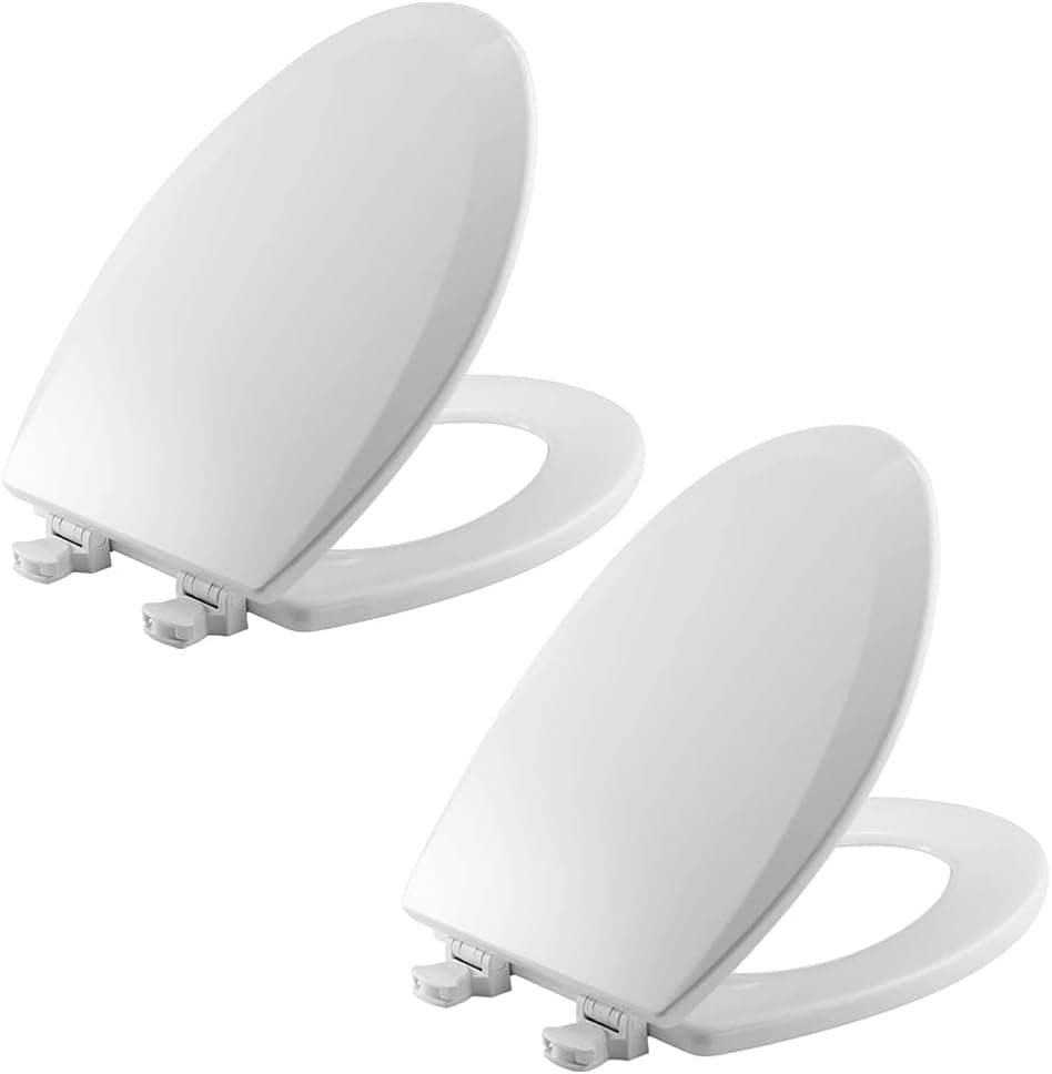 Bemis 1500EC 000 Toilet Seat, Elongated, White, (Pack of 2)