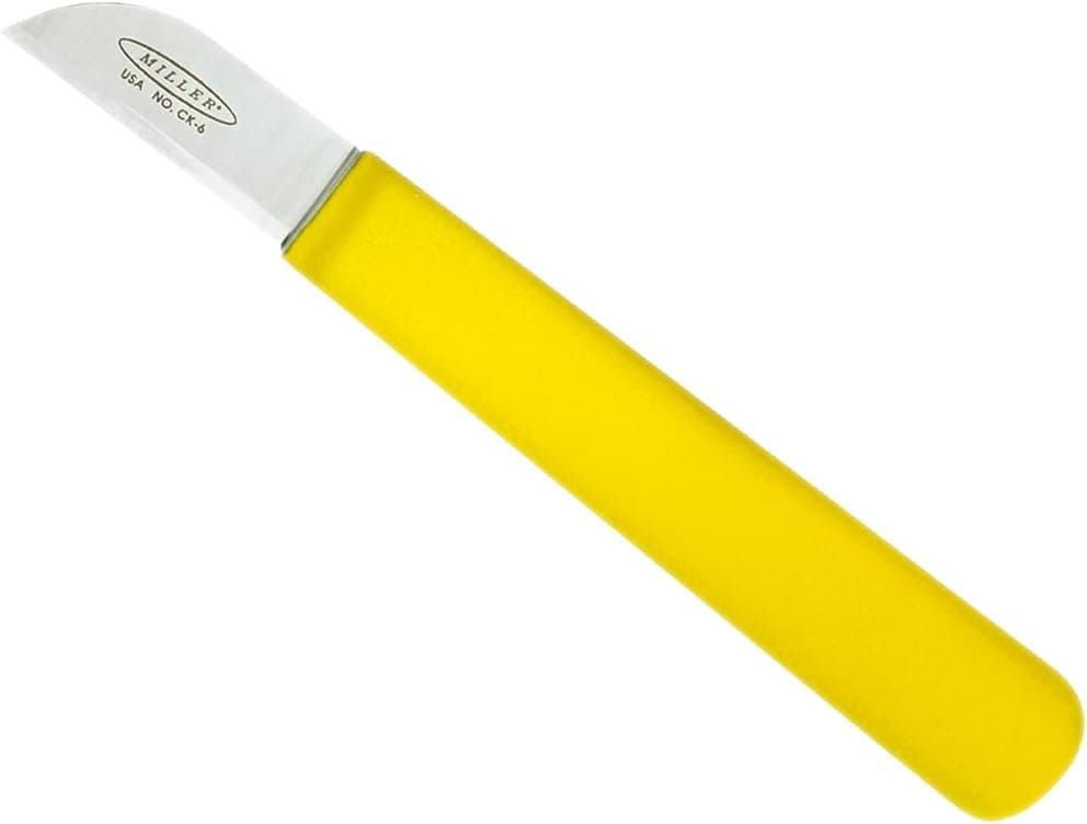 Miller CK6 Series Splice Knife, Electrician Knife for Professionals, Heavy-Duty Utility Knife with Sheath Holder, Filament Splicer Tool, 6.25 Inches