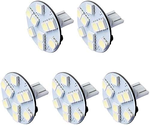 HERO-LED T10WG-B9T-WW 12V DC T10 Miniature Wedge 194 921 168 Ultra Bright 9-LED 5050 SMD LED Bulb, 1.8W, 15W Equal, Warm White 3000K, 5-Pack