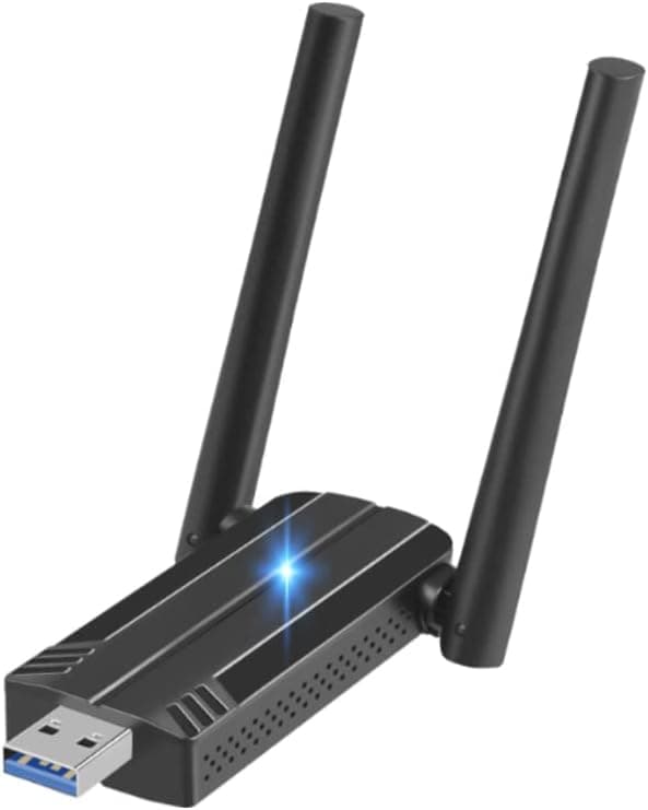 Wireless USB WiFi 6 Adapter for PC - 802.11ax USB Adapter AX1800 PC WiFi Adapter for Desktop Laptop Dual Band Wireless Adapter WiFi Dongle for Windows 7/10/11 Wireless Network Adapter for PC Computer