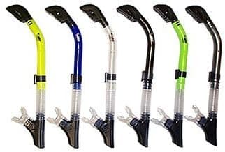 Unrealfind Cobra Dry Snorkel w/Flex and Purge DrySnorkel Snorkeling Scuba Dive Diving Diver Gear