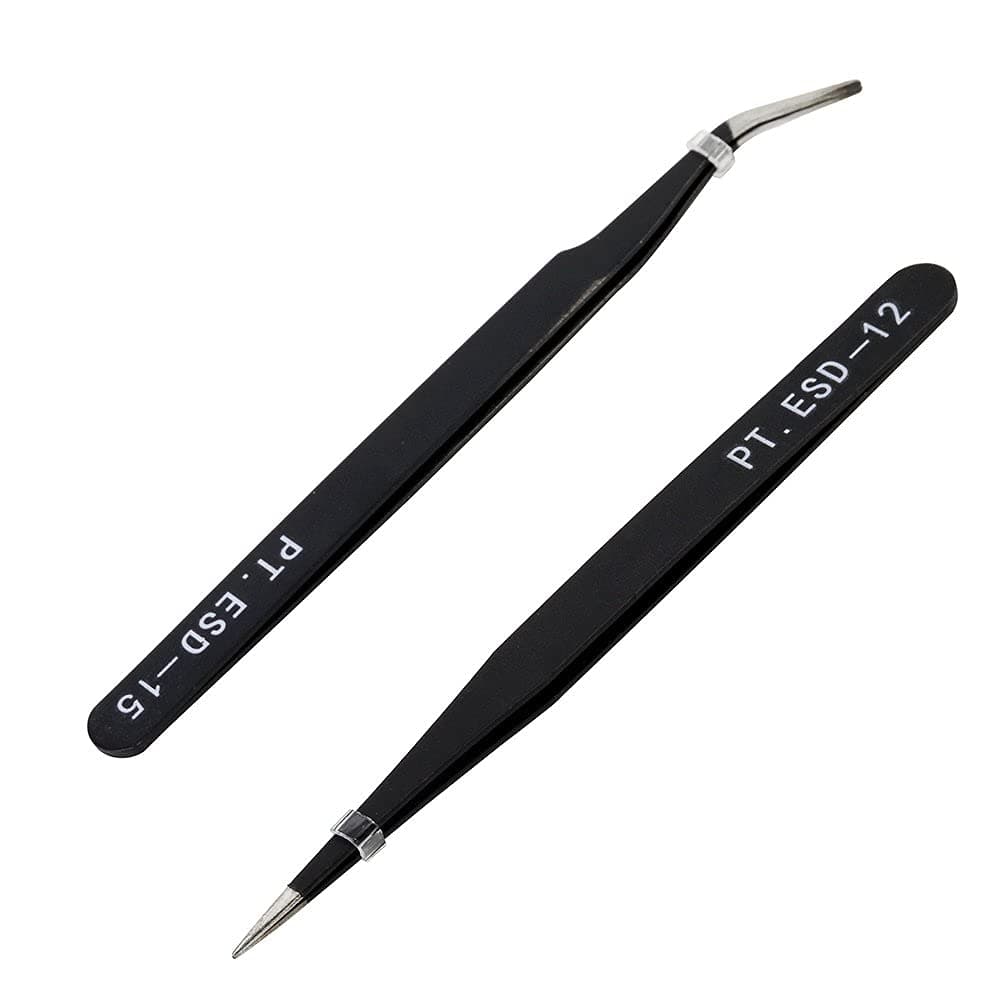 CHOP MALL® 2pcs Nail Art Rhinestones Eyelashes Extensions Nail Sticker Tweezers Picker Nipper Clipper Tool