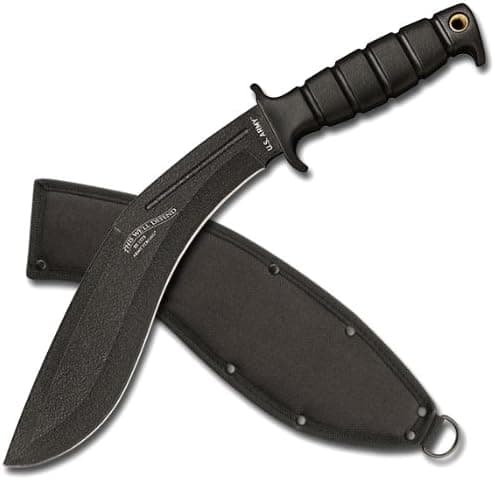 Elite Tactical A-1011 US Army Kukri Style Field Knife, 15-Inch Overall Length