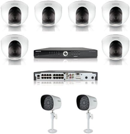 Samsung SDE-5001 16 CH Security System with 8 Cameras