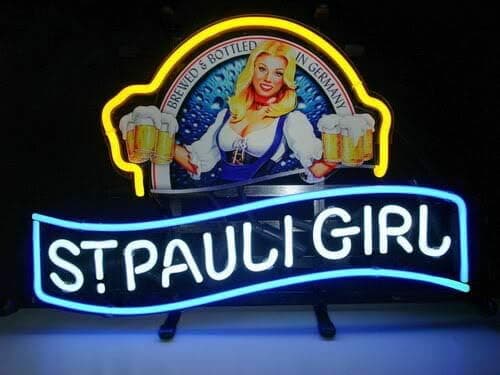 Queen Sense 17"x14" St Pauli Girls Neon Sign Light Man Cave Bar Pub Beer Gift Neon Lamp A117SPG