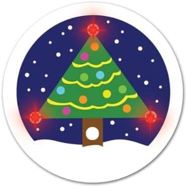 Flashing Christmas Tree Button