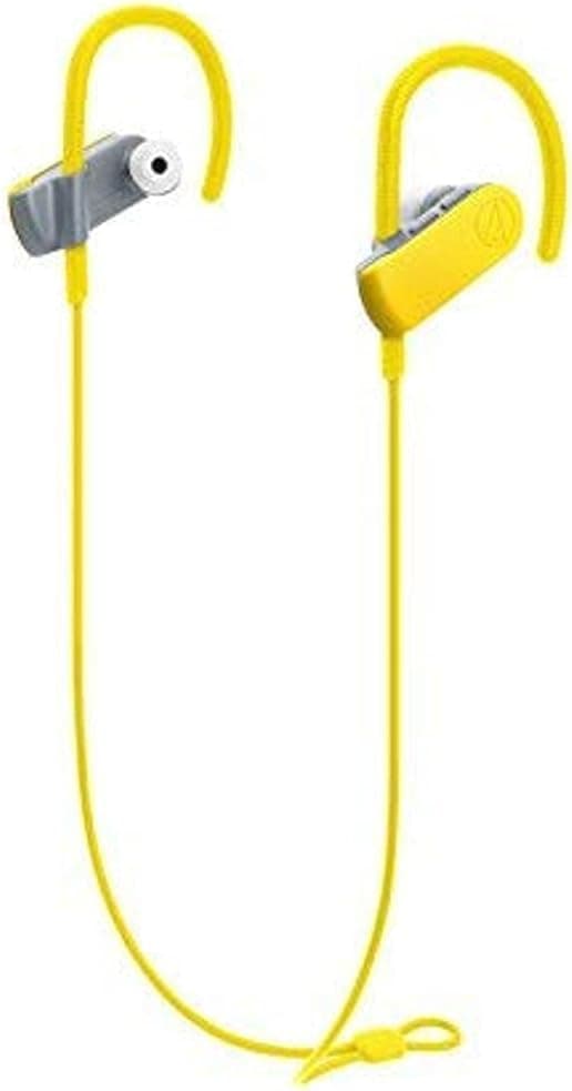 Audio-Technica ATH-SPORT50BTBK SonicSport Bluetooth Wireless In-Ear Headphones, Yellow